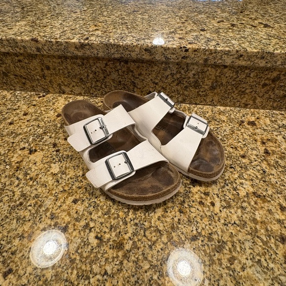 Birkenstock Shoes - Birkenstock Arizona White Birkoflor Sandals Slides Size 41 US Wmns 10-10.5 Wide